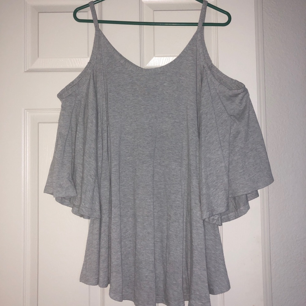 Grey Cold Shoulder Dress